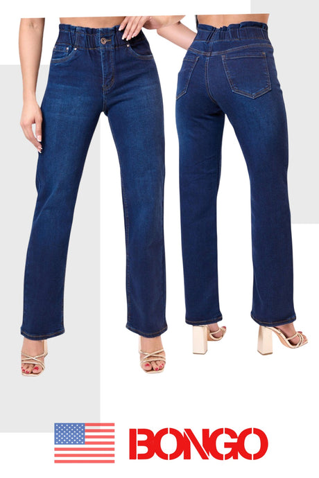 Pantalón Denim Straight Wide Fit BONGO