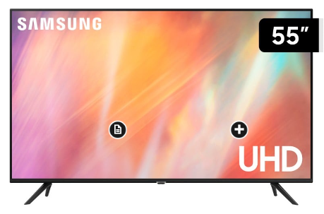 Televisor Samsung Smart Tv 55" Uhd 4k Un55au7090gxpe