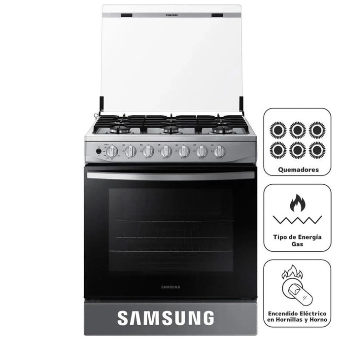 Cocina Samsung NX52T3310PV 6 hornillas